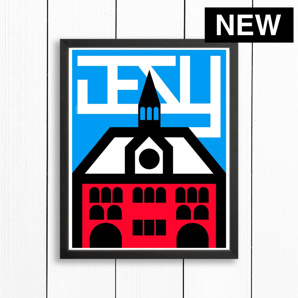 JERSEY CITY / PRINT - COLOR / 16X20 / BLACK - Print