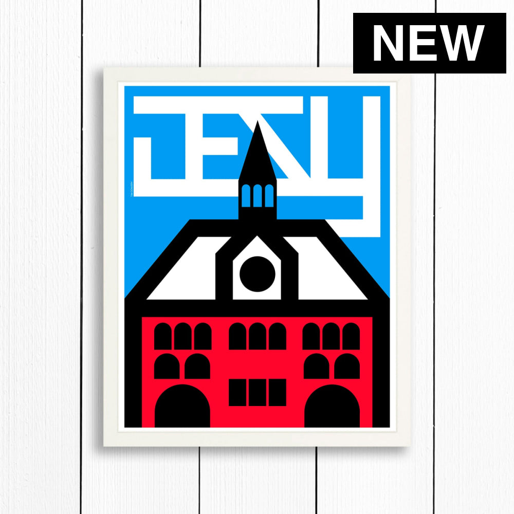 JERSEY CITY / PRINT - COLOR / 16X20 / WHITE - Print