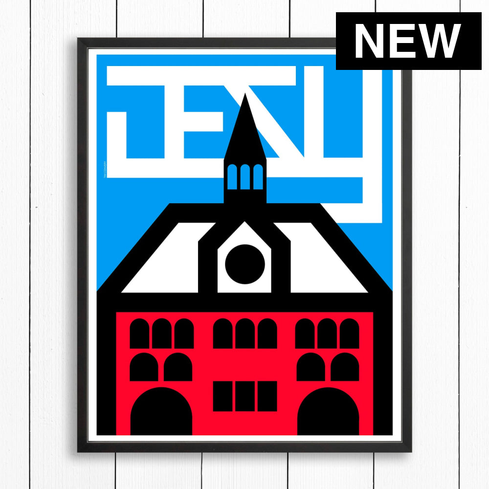 JERSEY CITY / PRINT - COLOR / 24X30 / BLACK - Print