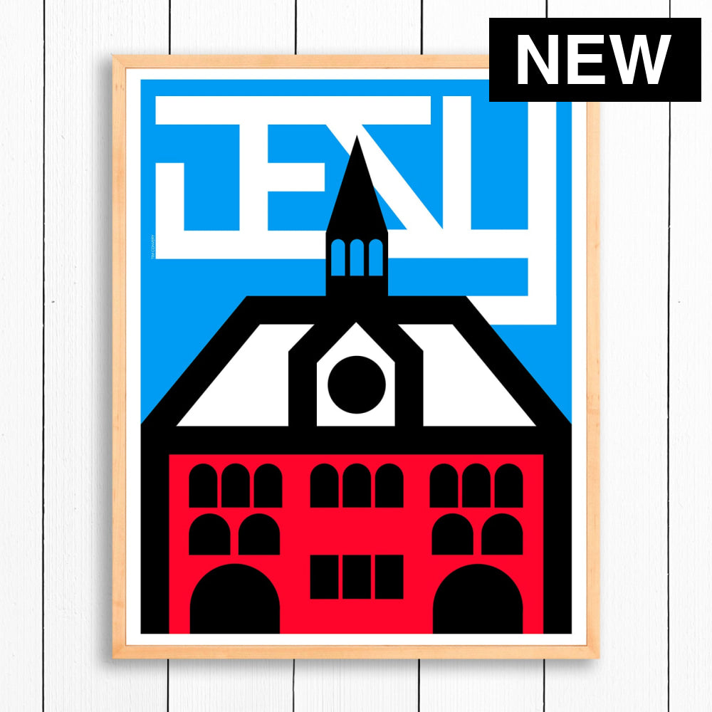 JERSEY CITY / PRINT - COLOR / 24X30 / NATURAL - Print