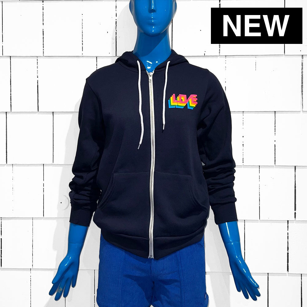 LOVE / HDZ / NAVY - Pullover Hoodie
