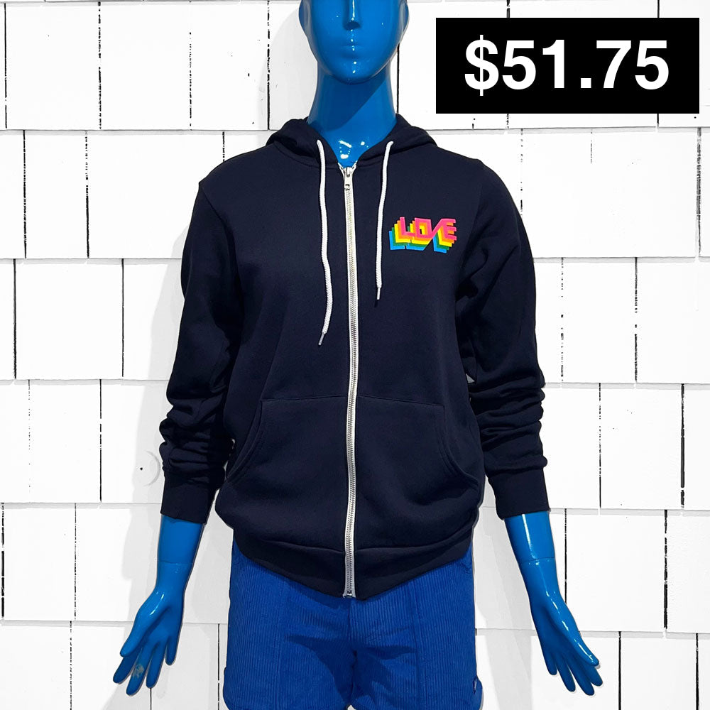 LOVE / HDZ / NAVY - Pullover Hoodie