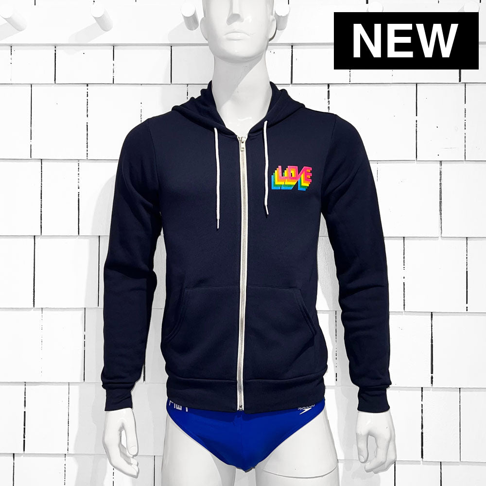 LOVE / HDZ / NAVY - Pullover Hoodie