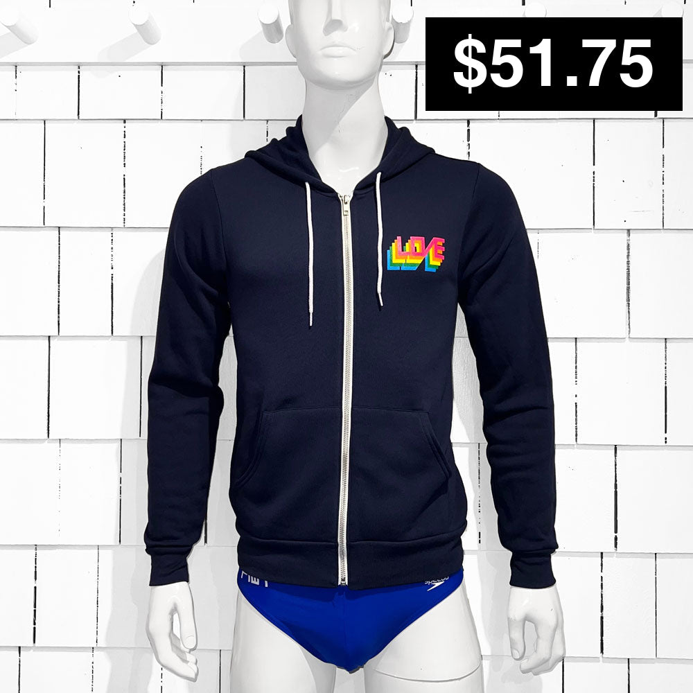 LOVE / HDZ / NAVY - Pullover Hoodie