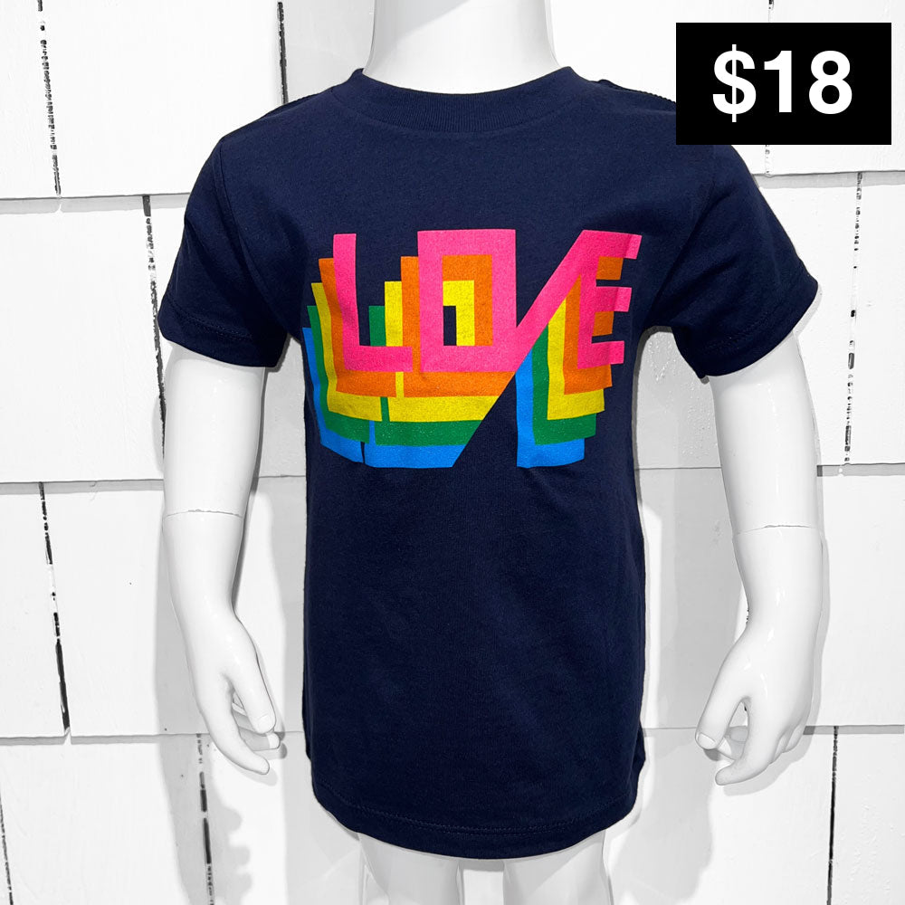 LOVE / KIDS TEE / NAVY - 2T - Kids Apparel