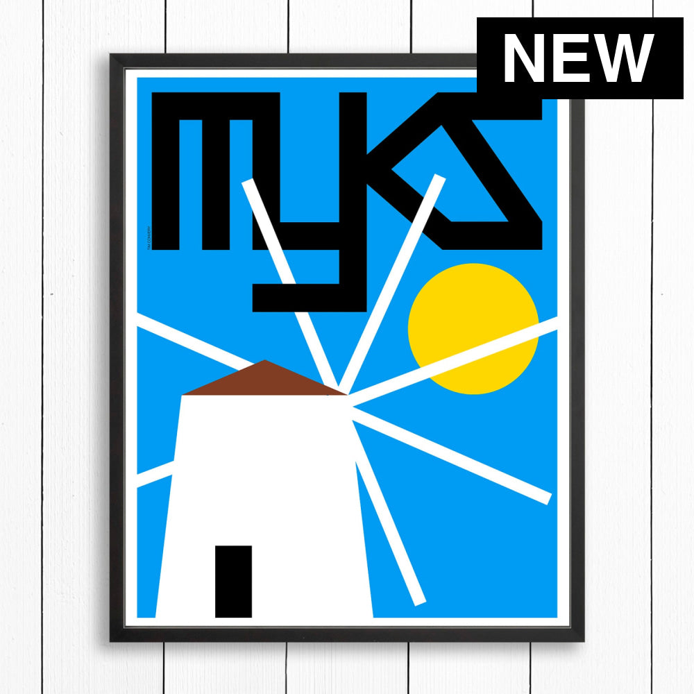 MYKONOS / PRINT - COLOR / 24X30 / BLACK - Print