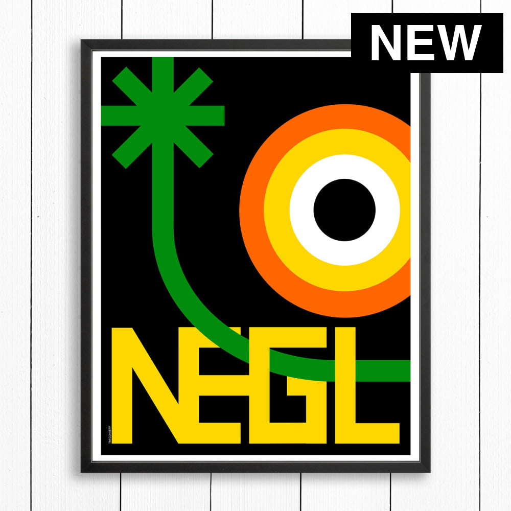 NEGRIL / PRINT COLOR / 24X30 / BLACK Artwork