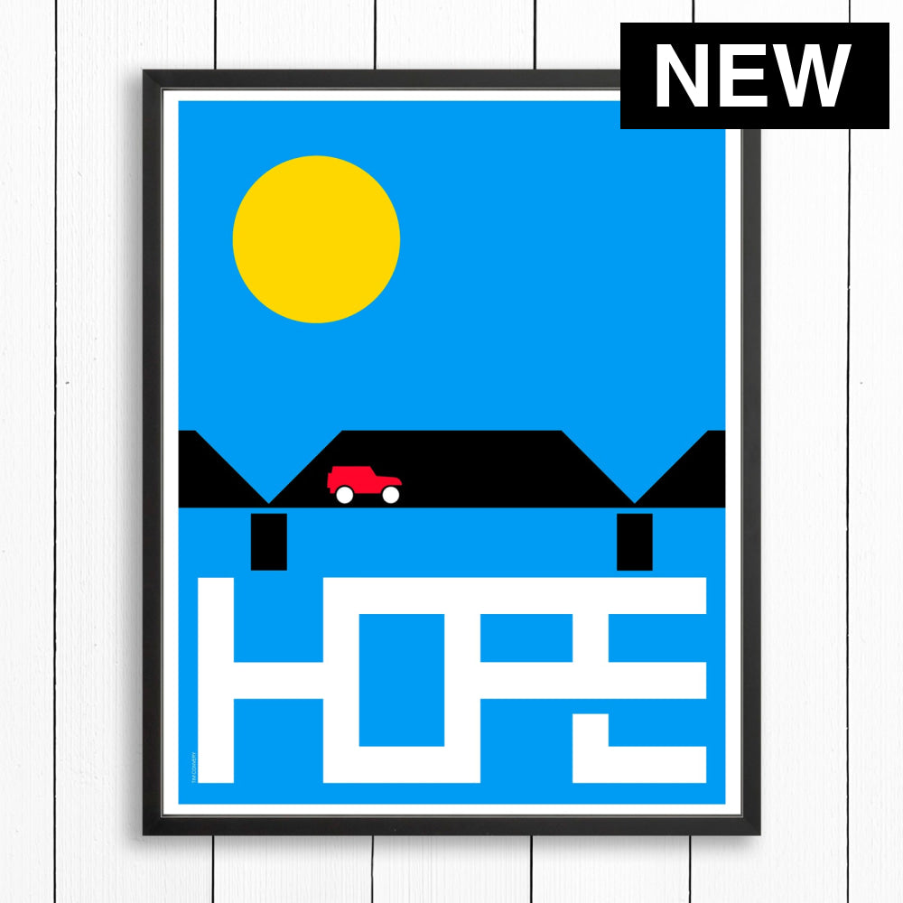 NEW HOPE / PRINT COLOR / 24X30 / BLACK Artwork