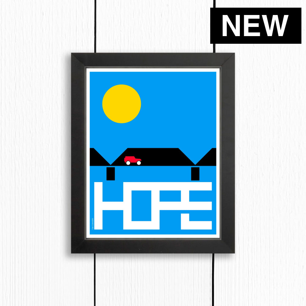 NEW HOPE / PRINT COLOR / 8X10 / BLACK Artwork