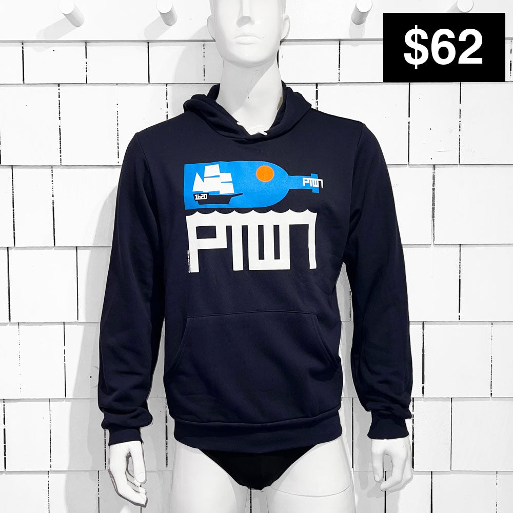 PTOWN / BOTTLE / HDP / NAVY - XS - Pullover Hoodie