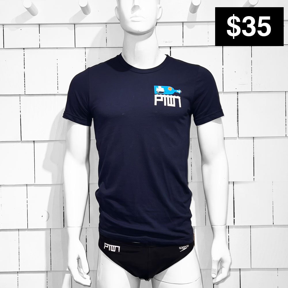 PTOWN / BOTTLE LC / TEE / NAVY - T-Shirt
