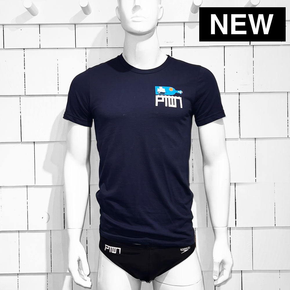 PTOWN / BOTTLE LC / TEE / NAVY - T-Shirt