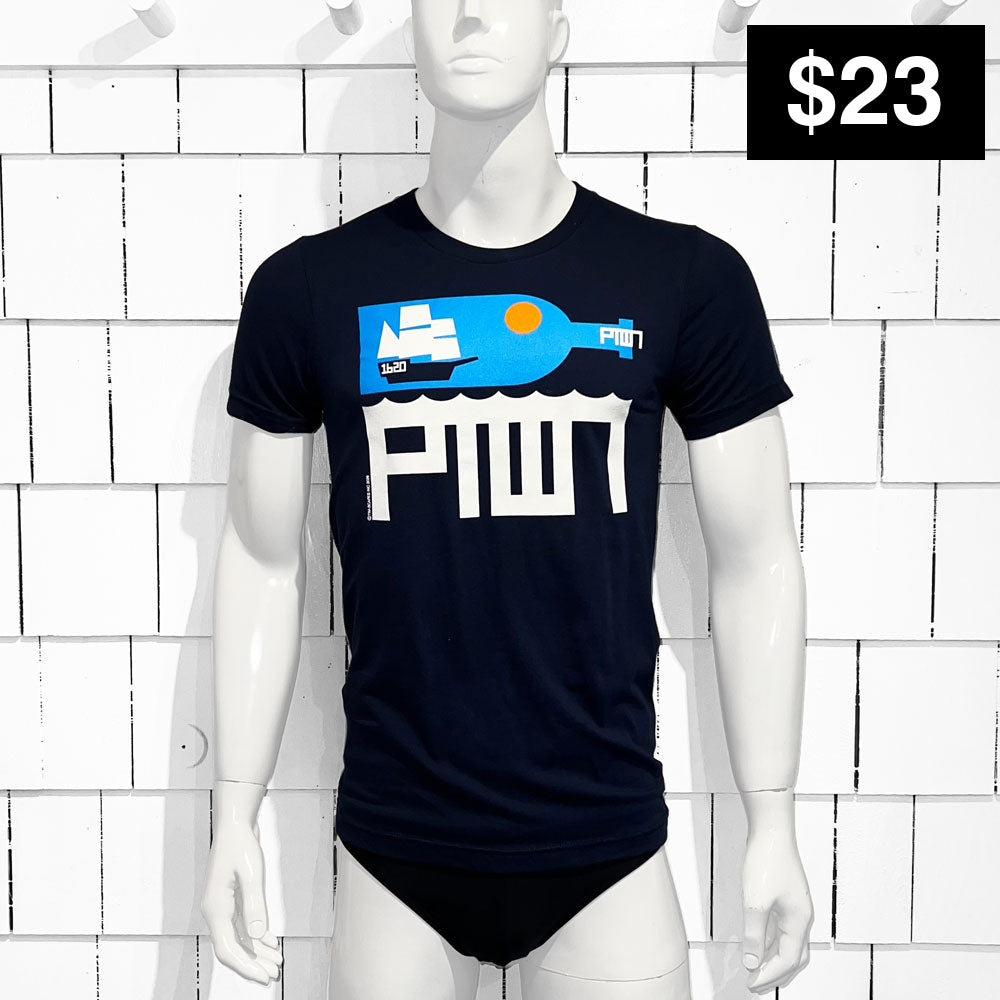 PTOWN / BOTTLE / TEE / NAVY - T-Shirt