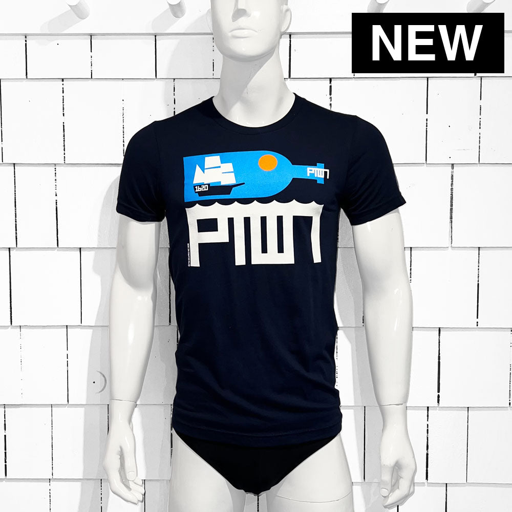 PTOWN / BOTTLE / TEE / NAVY - T-Shirt
