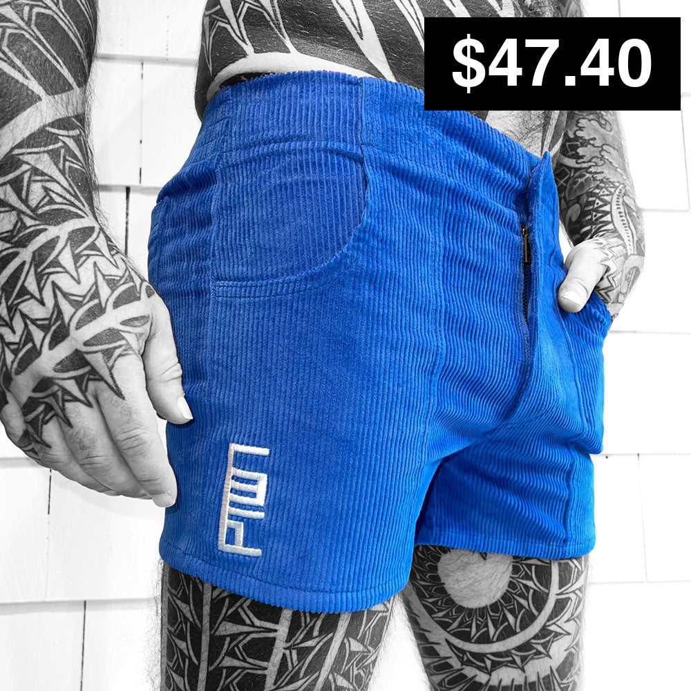 Ptown / Corduroy Short Blue Shorts