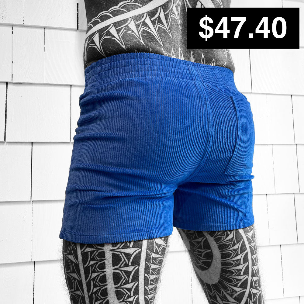 Ptown / Corduroy Short Blue Shorts