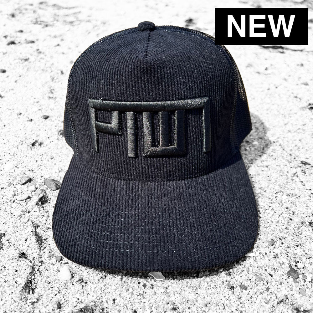PTOWN / CORDUROY TRUCKER HAT / BLACK - Hats