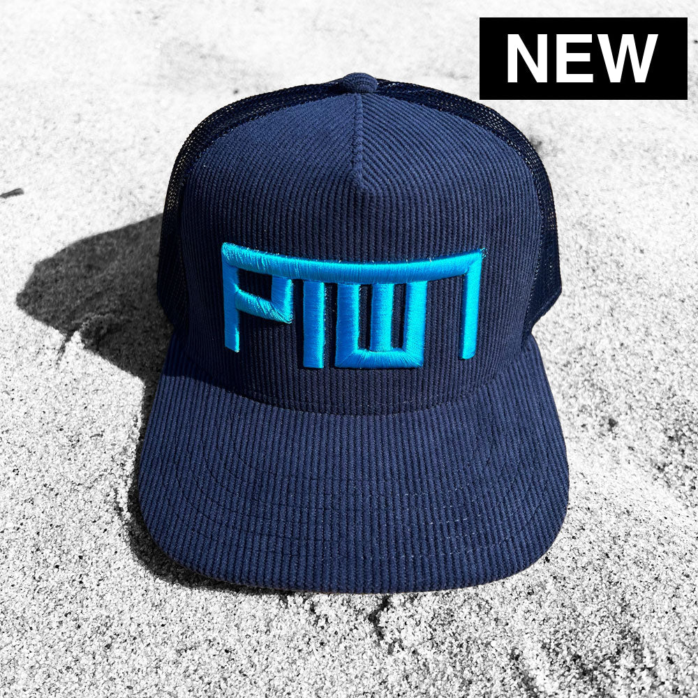 PTOWN / CORDUROY TRUCKER HAT / NAVY - Hats