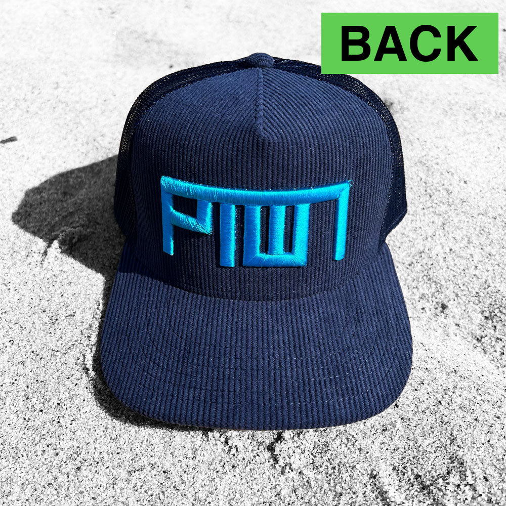 PTOWN / CORDUROY TRUCKER HAT / NAVY - Hats