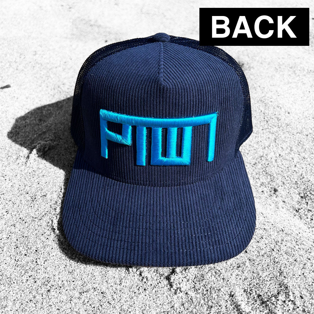 PTOWN / CORDUROY TRUCKER HAT / NAVY - Hats