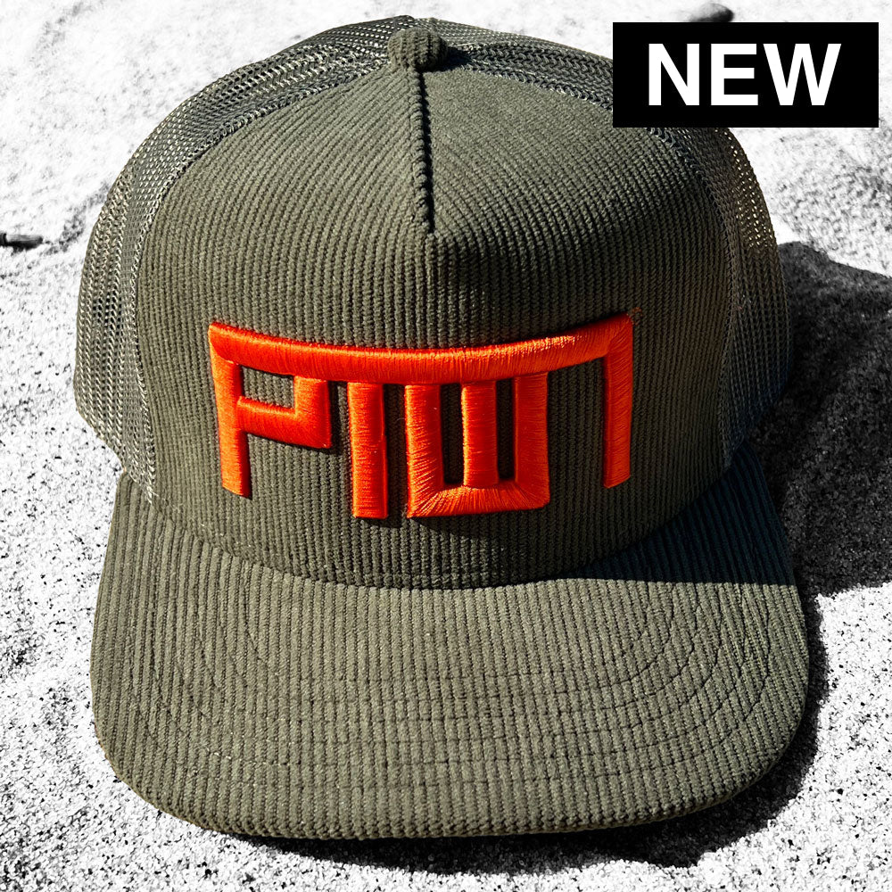 PTOWN / CORDUROY TRUCKER HAT / OLIVE - Hats