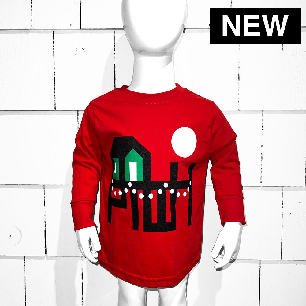 PTOWN / HOLIDAY / KIDS LST / RED - Kids Apparel