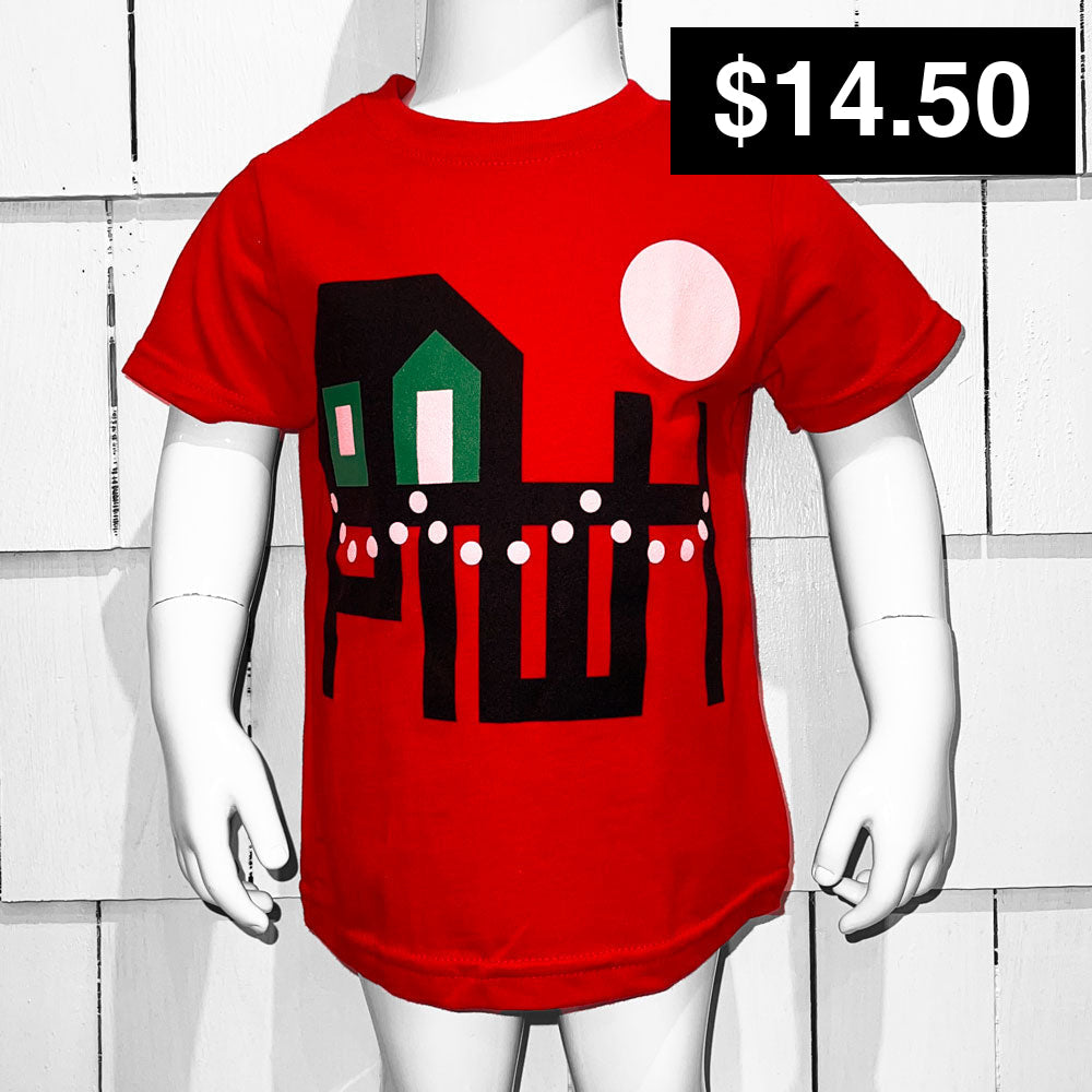 PTOWN / HOLIDAY / KIDS TEE / RED Kids Apparel