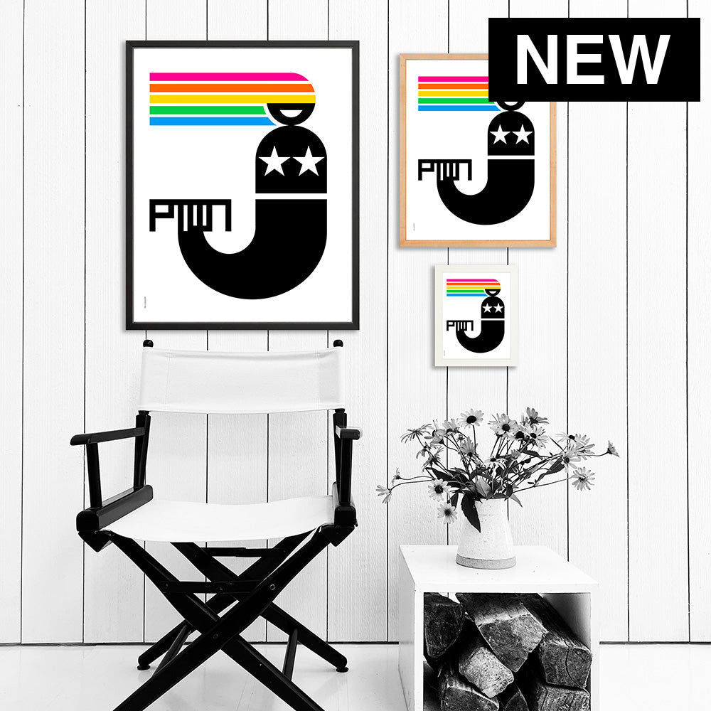 PTOWN / MERMAID RNBW / PRINT - COLOR / 24X30 / BLACK - Artwork