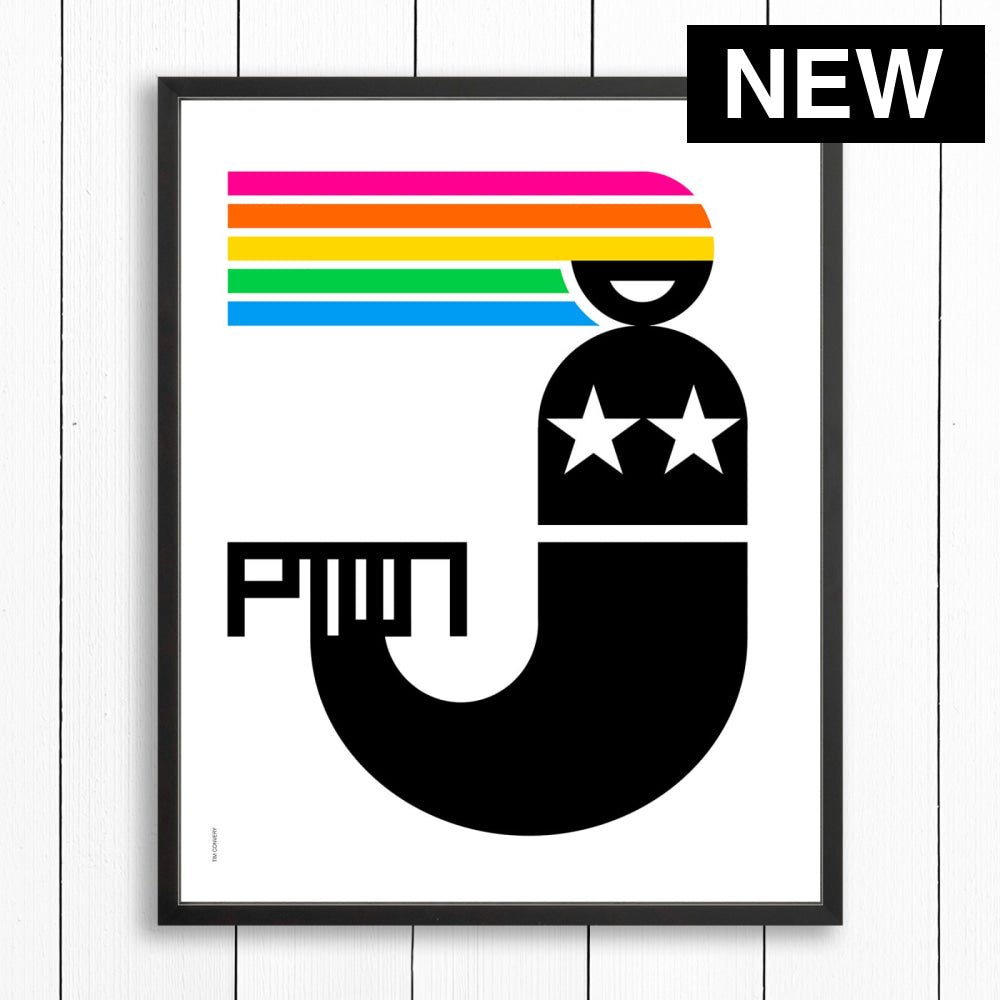 PTOWN / MERMAID RNBW / PRINT - COLOR / 24X30 / BLACK - Artwork