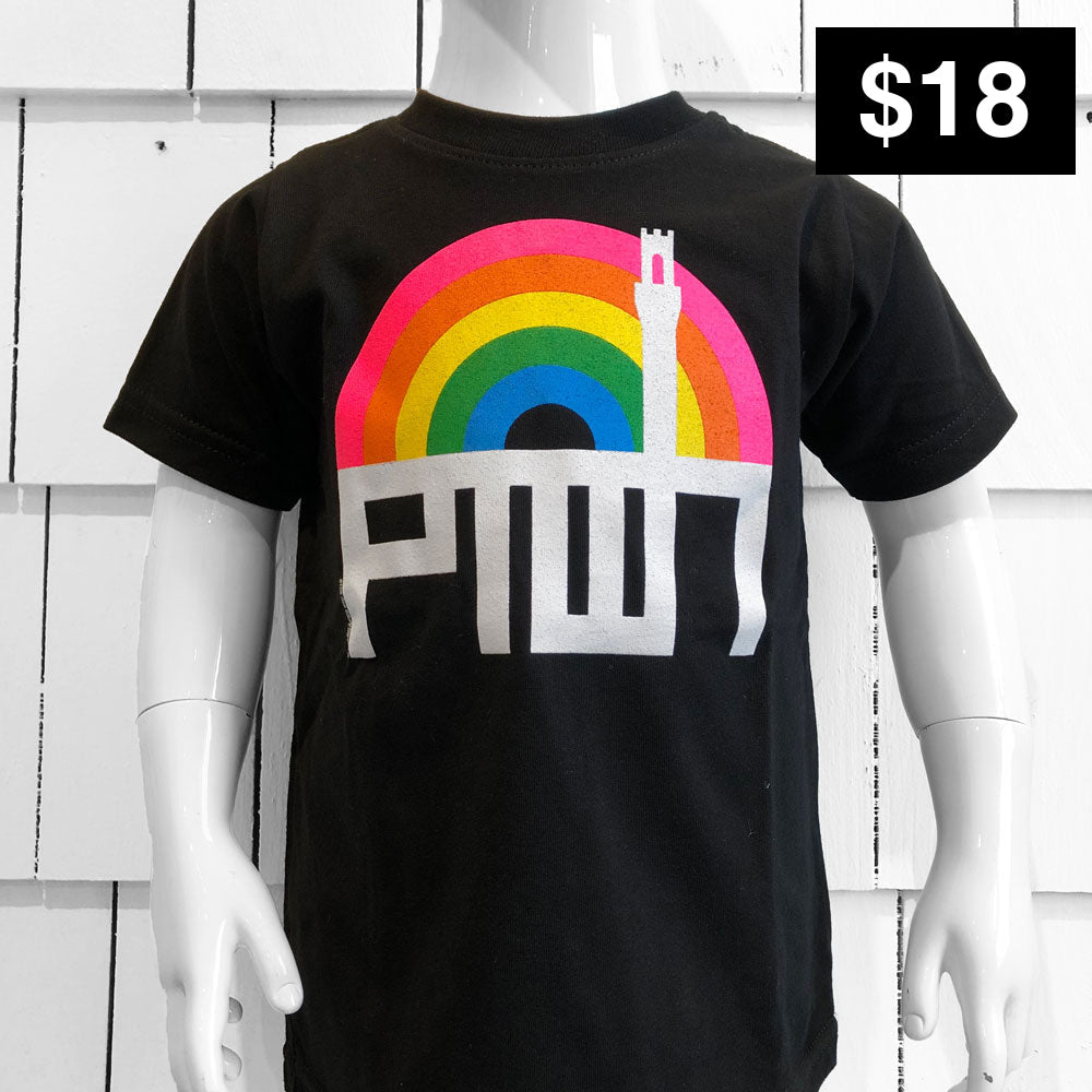 Ptown / Rainbow Kids Tee Black 2T Kids Apparel