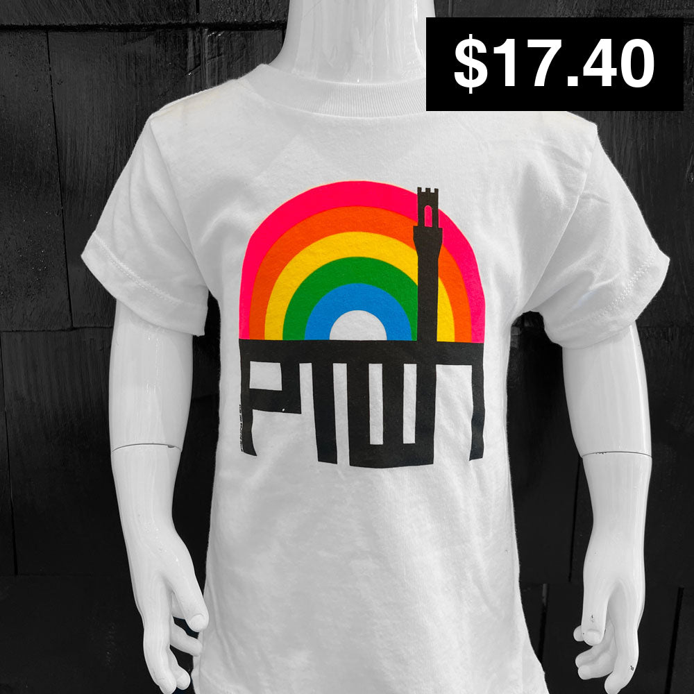 PTOWN / RAINBOW / KIDS TEE / WHITE 2T Kids Apparel