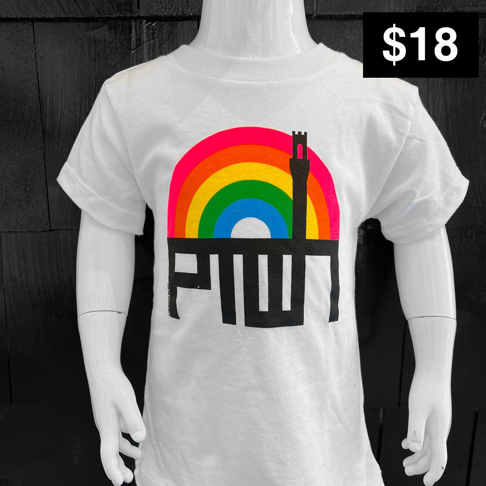 PTOWN / RAINBOW / KIDS TEE / WHITE 2T Kids Apparel