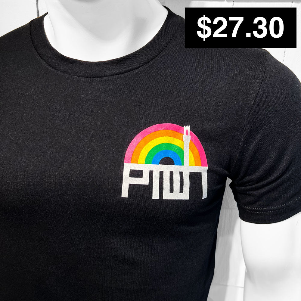 PTOWN / RAINBOW LC / TEE / BLACK XS T-Shirt