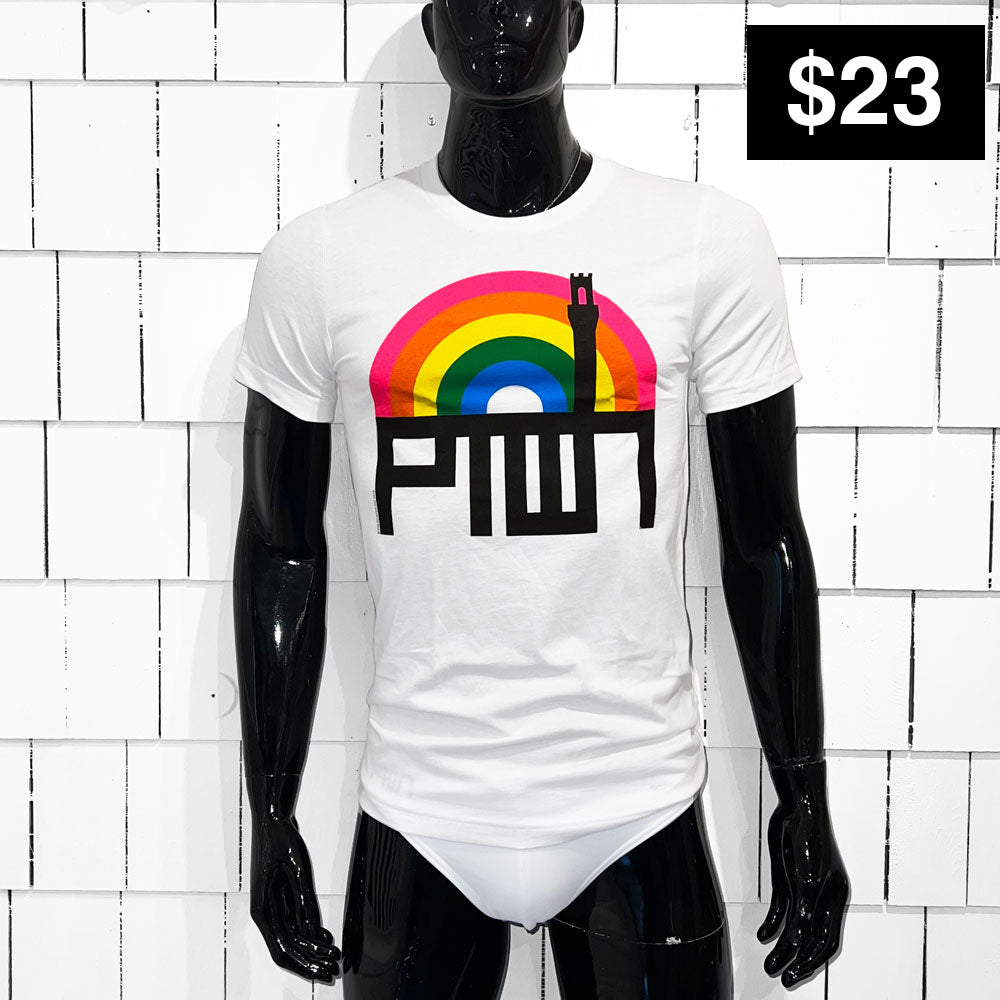 PTOWN / RAINBOW / TEE / WHITE T-Shirt