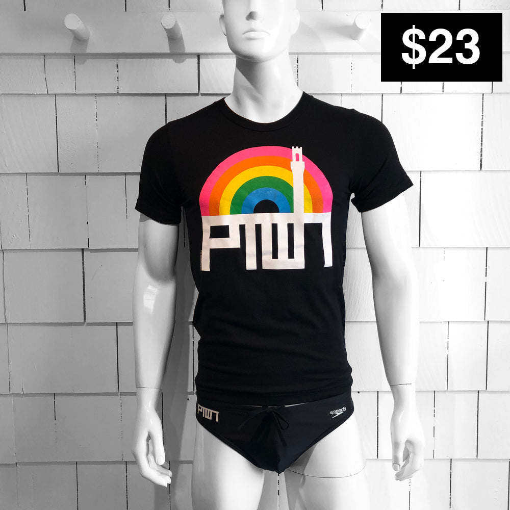 Ptown / Rainbow Tee Black Xs T-Shirt