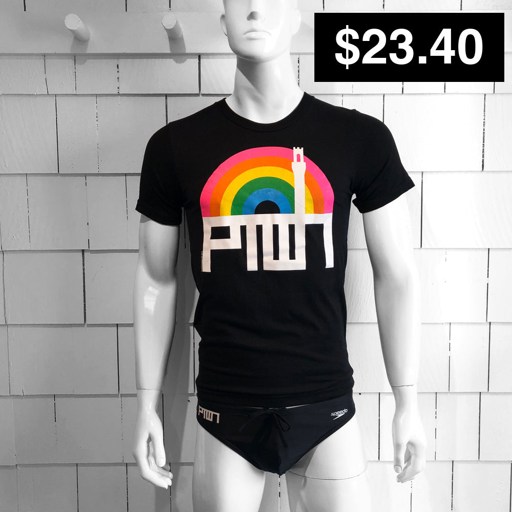 Ptown / Rainbow Tee Black Xs T-Shirt