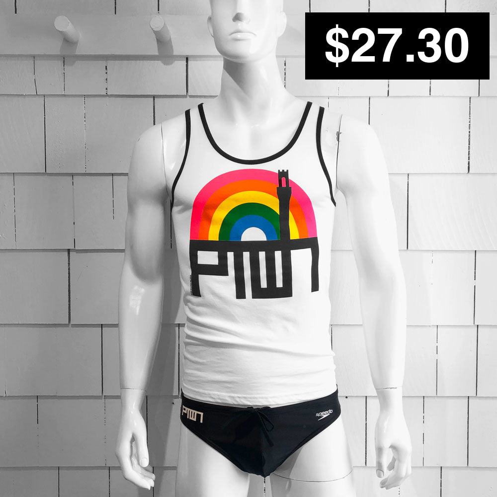 Ptown / Rainbow Tnk White Xs Tank