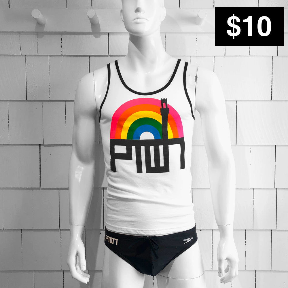 Ptown / Rainbow Tnk White Xs Tank