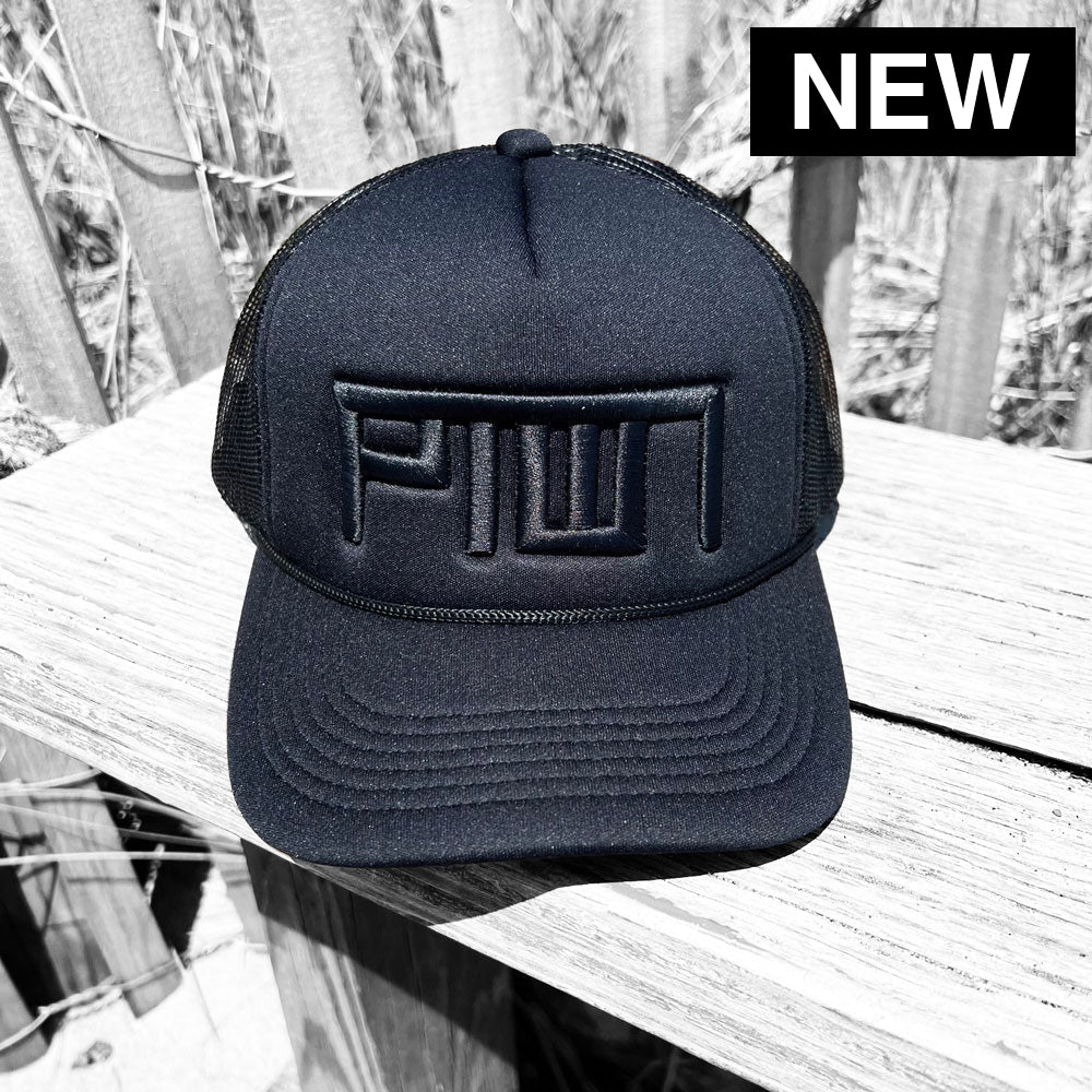 PTOWN / RETRO FOAM TRUCKER HAT / BLACK Hats