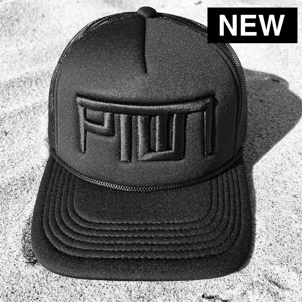 PTOWN / RETRO FOAM TRUCKER HAT / BLACK Hats