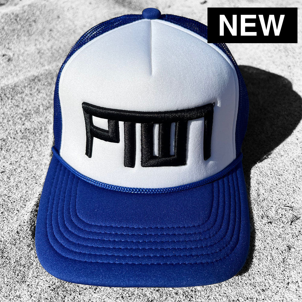 PTOWN / RETRO FOAM TRUCKER HAT / BLUE Hats