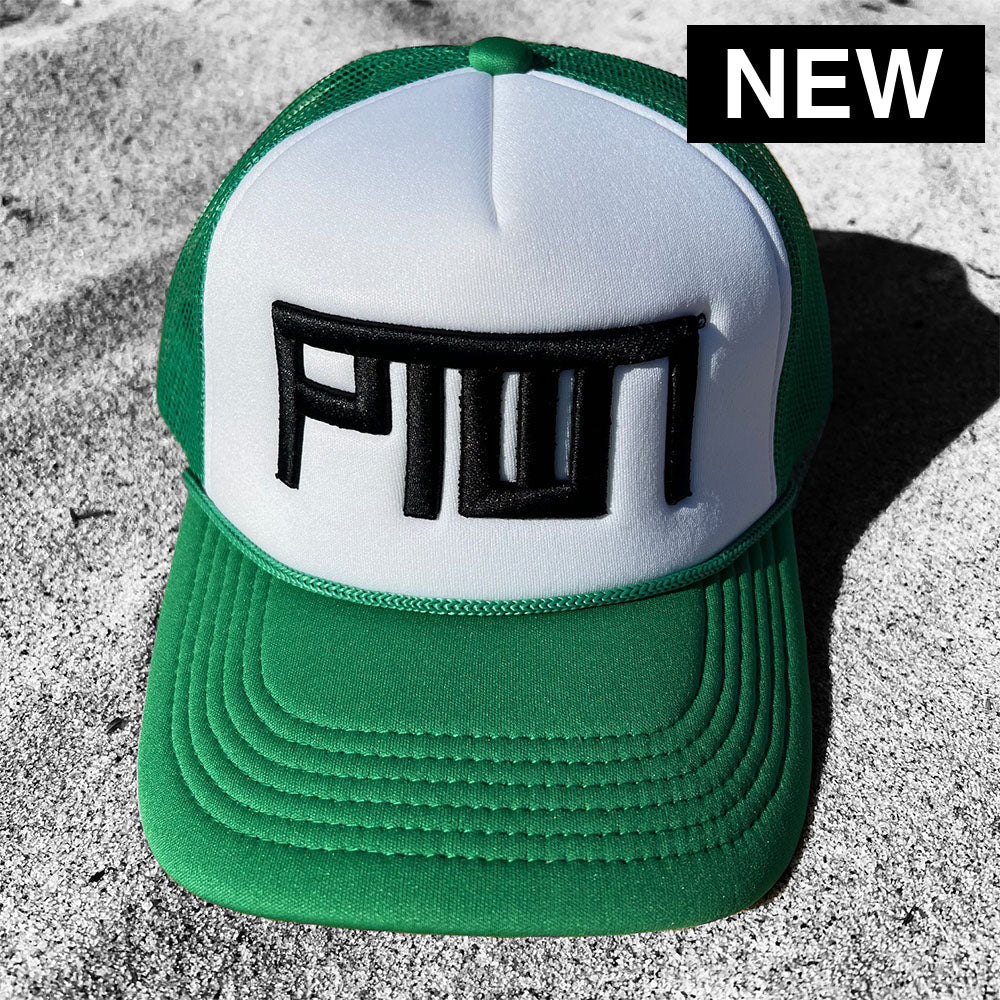 PTOWN / RETRO FOAM TRUCKER HAT / GREEN Hats