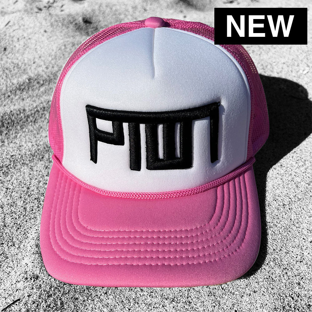 PTOWN / RETRO FOAM TRUCKER HAT / PINK Hats