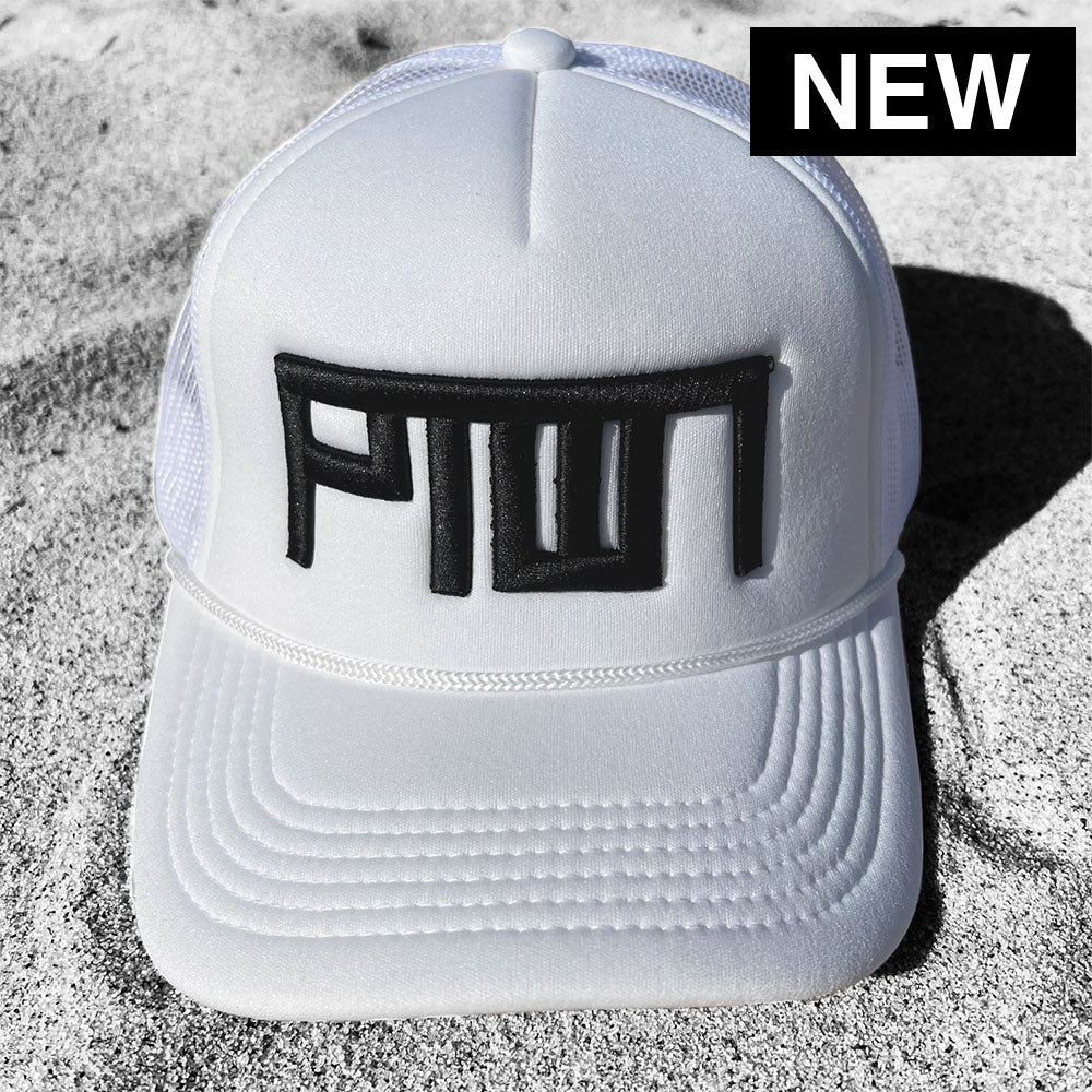 PTOWN / RETRO FOAM TRUCKER HAT / WHITE Hats