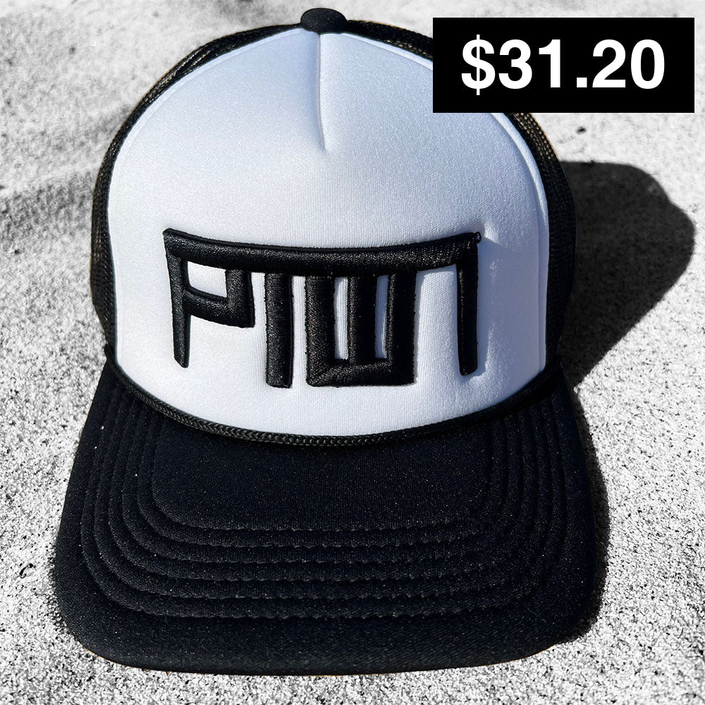 PTOWN / RETRO FOAM TRUCKER HAT / WHITE Hats
