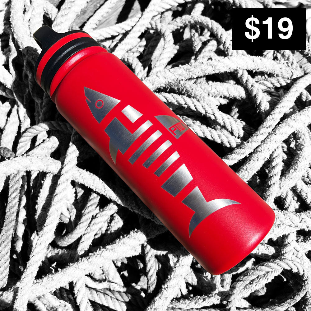 PTOWN / SHARK WATER BOTTLE / RED - Water Bottle