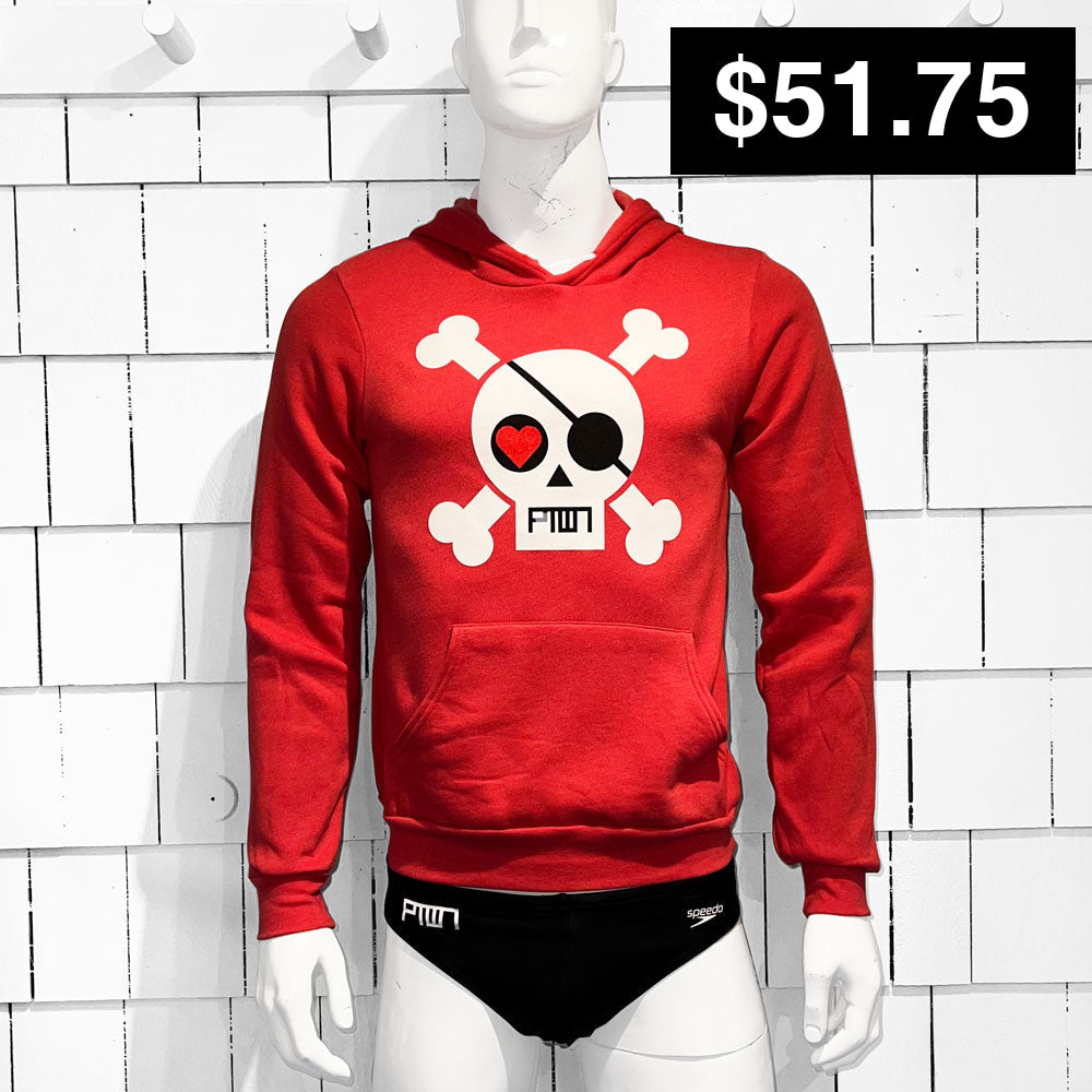 PTOWN / SKULL / HDP / RED - Pullover Hoodie