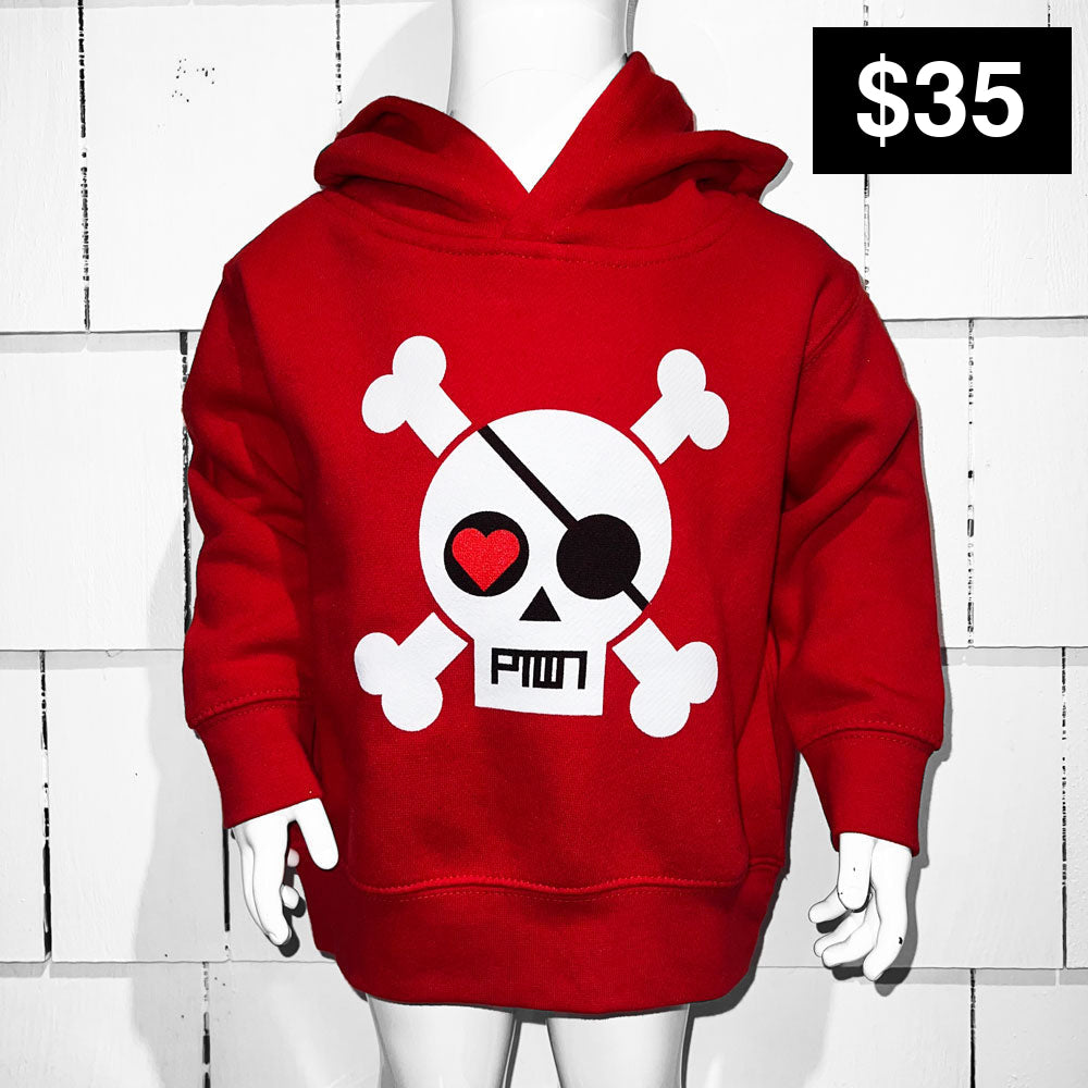 PTOWN / SKULL / KIDS HDP / RED - Kids Apparel