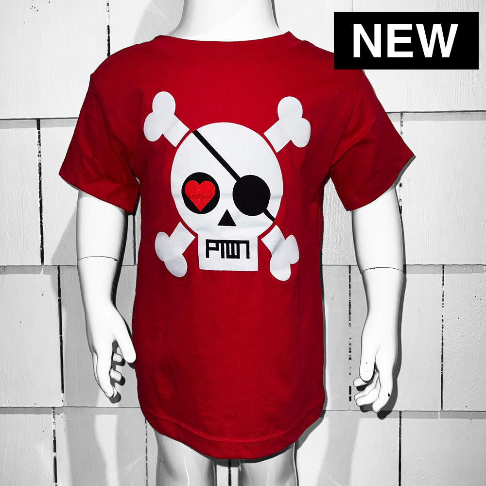 PTOWN / SKULL / KIDS TEE / RED - Kids Apparel