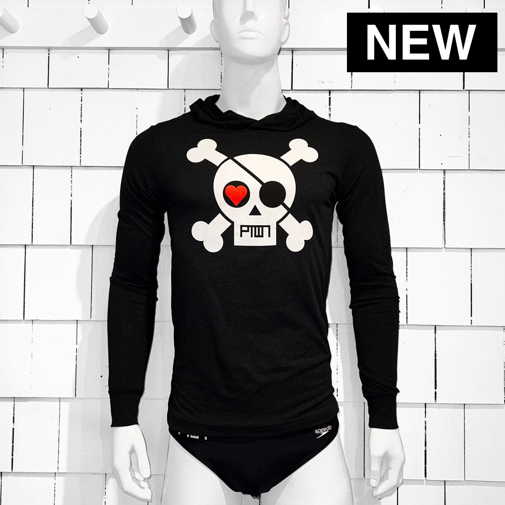 PTOWN / SKULL / LHDP / BLACK - Lightweight Hoodie